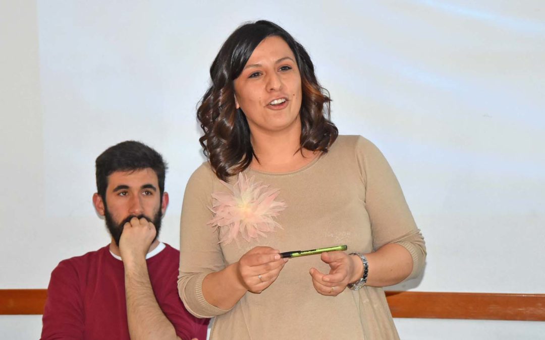Agnese Rustignoli, relatrice ad una conferenza del Festival dell’Incontro